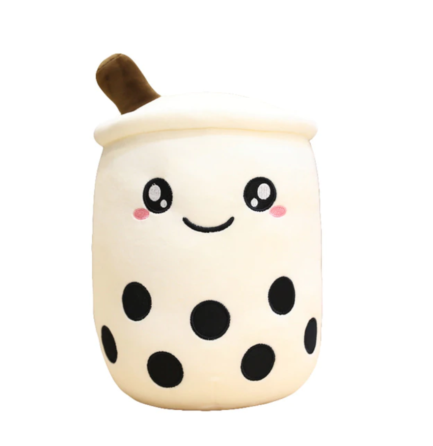 Boba Bubble Milk Tea White Jumbo Plush - Plush Toys Singapore Online Shop